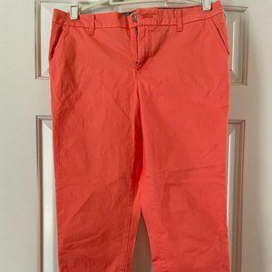 Tommy Hilfiger cropped orange pants sz 10